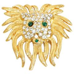 Unique lion brooch made for Céline Vipiana late 70s