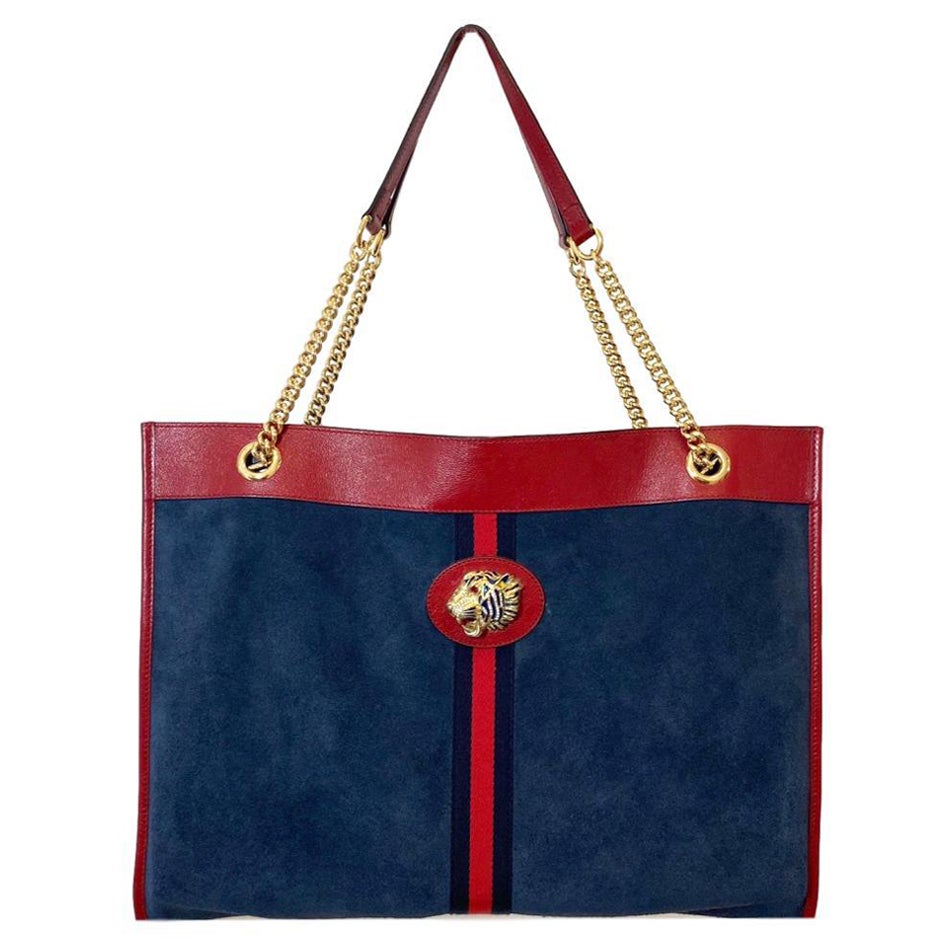 Gucci Suede Rajah Large Shopper Bag For Sale