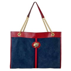 Vintage Gucci Suede Rajah Large Shopper Bag