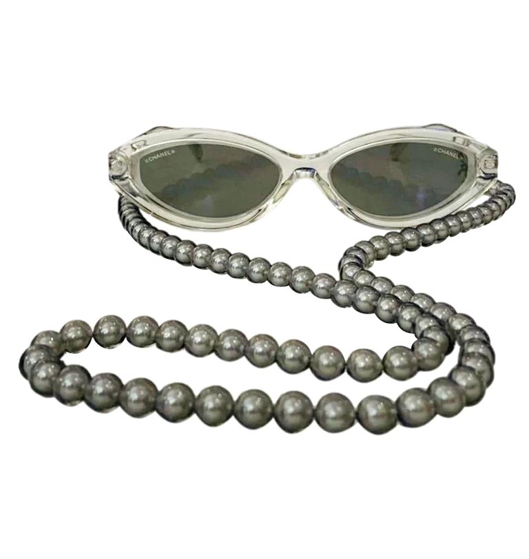 Chanel Lucite and Pearl Sunglasses For Sale at 1stDibs