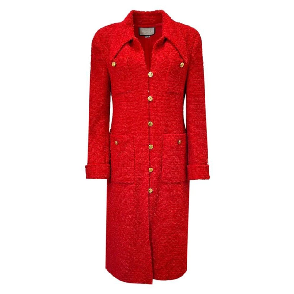 Gucci Boucle Coat For Sale