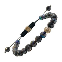 Shamballa Jewels Bracelet 18k White Gold with Opal & Sapphire