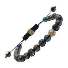 Shamballa Jewels Bracelet 18k White Gold with Opal & Sapphire 