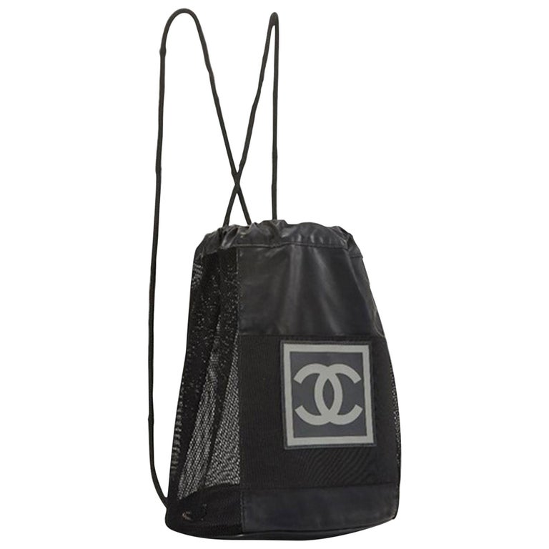 Chanel Black Cc Meshed - 34 For Sale on 1stDibs