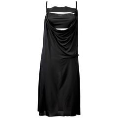 Givenchy Black Jersey Draped Bandage Dress