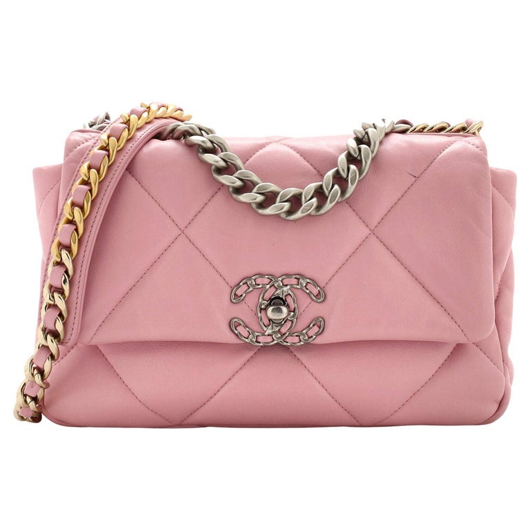 Chanel 19 Pink - 190 For Sale on 1stDibs  chanel 19 neon pink, chanel 19  hot pink, chanel 19 pink bag