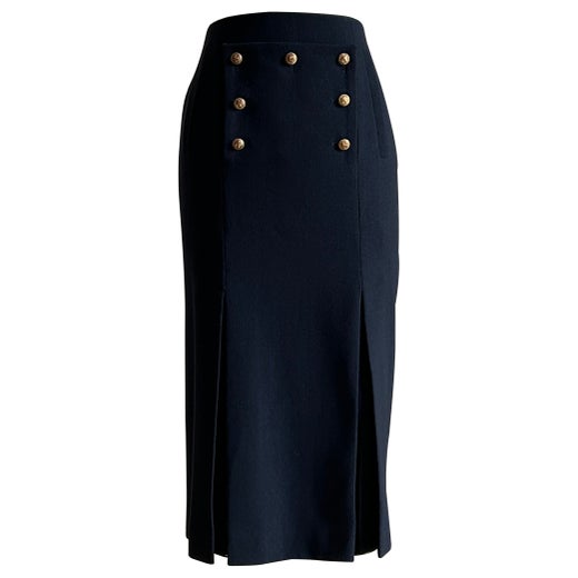 Alexander McQueen Blue Silk Beaded Detail Skirt Suit Jacket, 2007 at ...