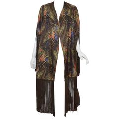 1920s Embroidered Fringe Duster Jacket 10