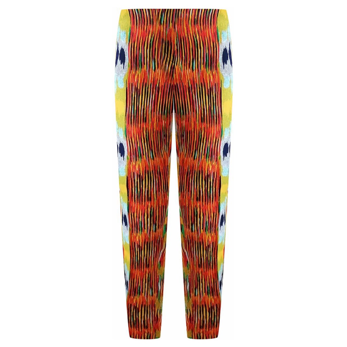 Celine 2000s abstract print Cropped trousers / Multiple colors For Sale