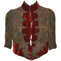 Victorian Sara Mayer A. Morhange & Cie 1880s Beaded Shawl From France 1