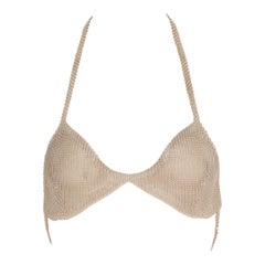 1975 Tiffany & Co Top de malla con tirantes de Elsa Peretti Plata de ley