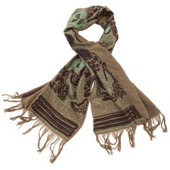 Dries Van Noten Runway Wool Embroidered Shawl, Fall 2002