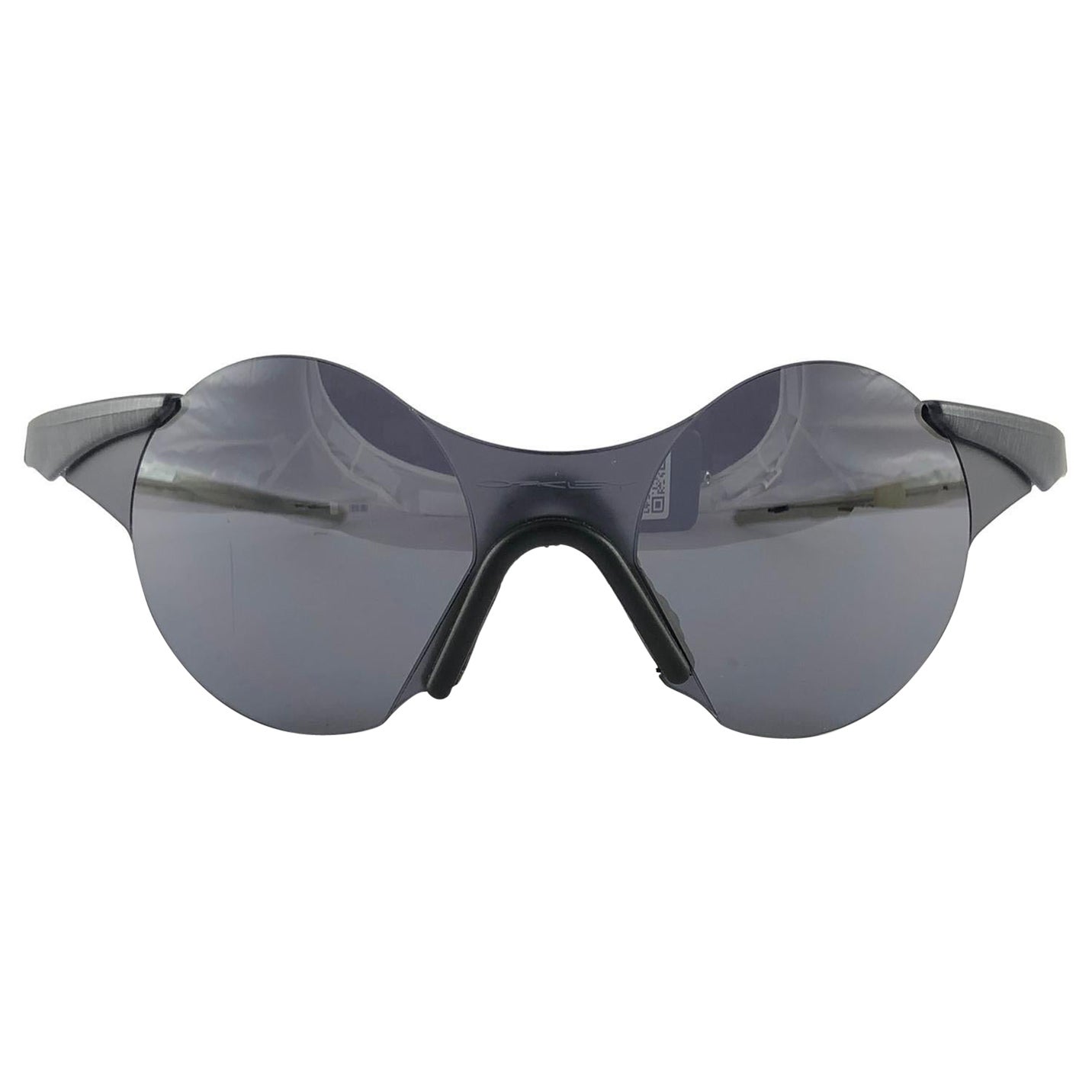 New Vintage Rare Sports Oakley Wrap Around Grey Mirror Lens 1980's Sunglasses  For Sale