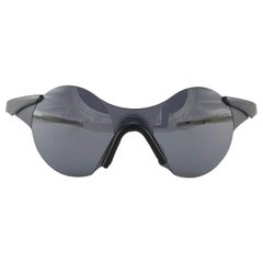 New Retro Rare Sports Oakley Wrap Around Grey Mirror Lens 1980's Sunglasses 