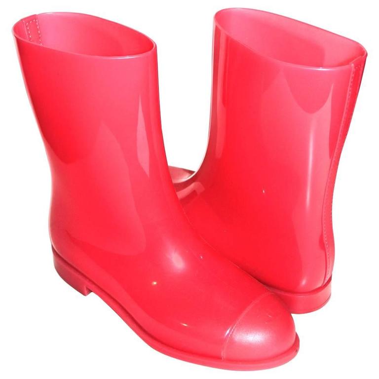 chanel rain boots price