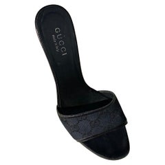 2000s Gucci Monogram Heels (38.5)