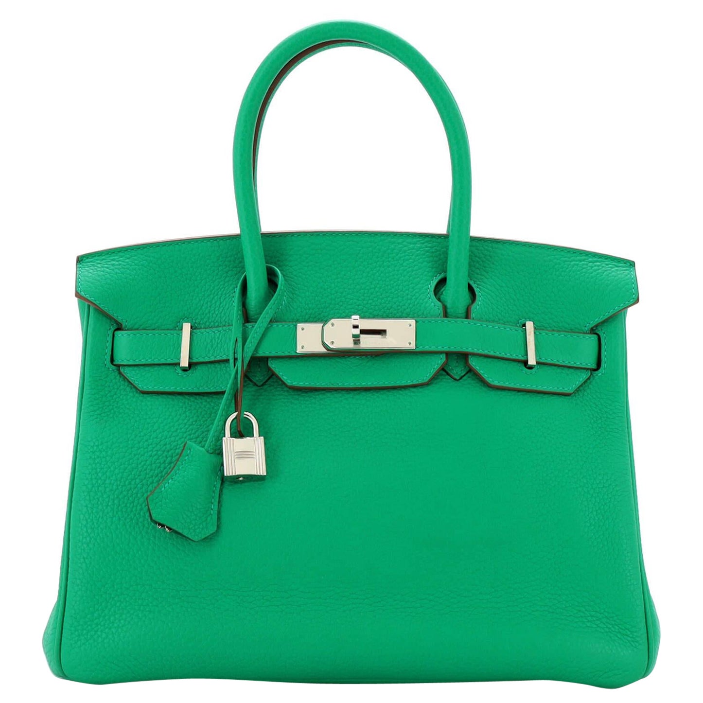 Hermes Anise Green Togo Leather Birkin 35cm with Silver Hardware Hermes