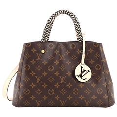 Louis Vuitton Braided Handle Montaigne Handbag Monogram Canvas BB at  1stDibs  lv braided strap, louis vuitton braided handle bag, louis vuitton  braided strap bag
