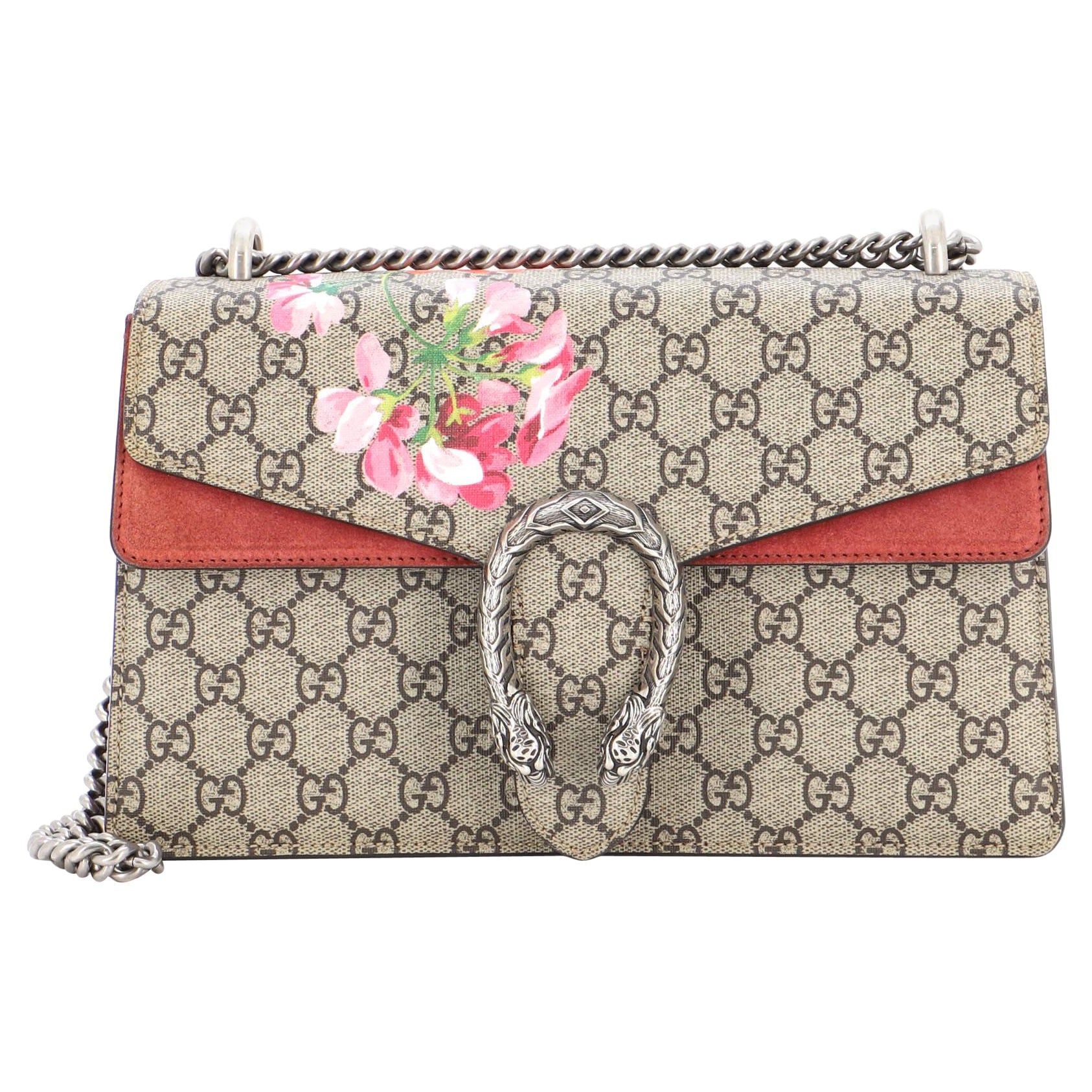Gucci Dionysus Bag Blooms Print GG Coated Canvas Small For Sale at