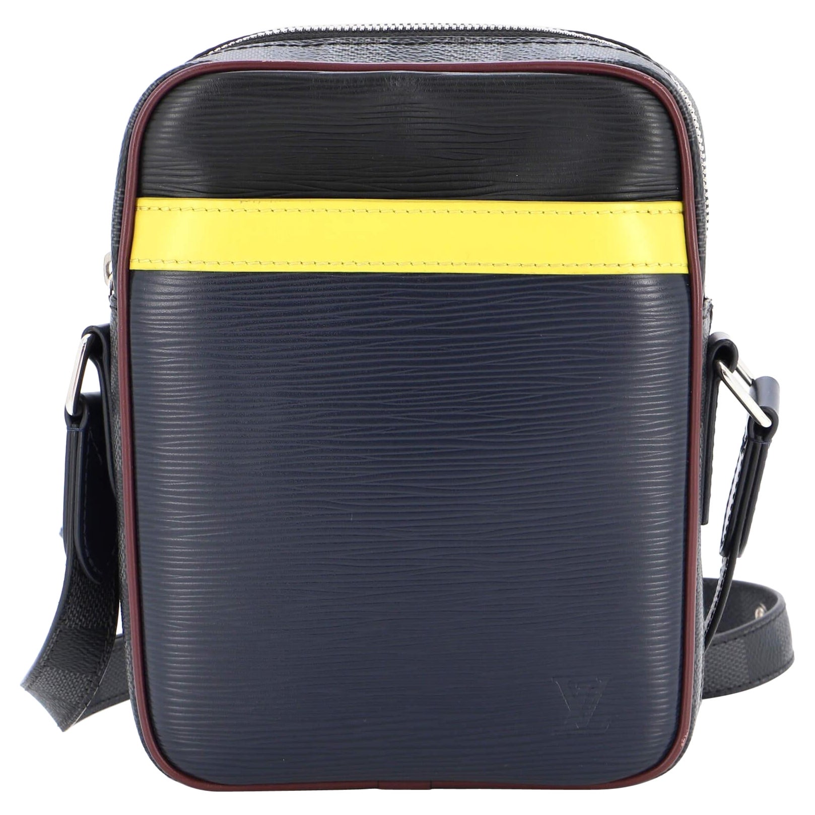 Louis Vuitton Danube Handbag Epi Leather and Damier Graphite Slim at 1stDibs