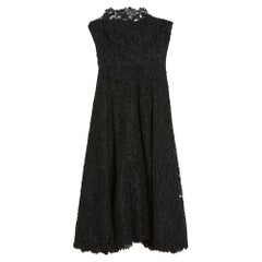 Balenciaga Kleid CIRCA Ende der 1950er Jahre Bustier Schwarz Guipure New Look