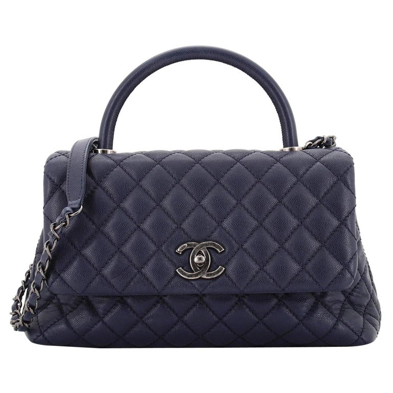 chanel handbag with top handle bag