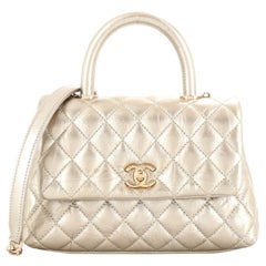 Chanel Vintage 90's Rare Beige Caviar Top Handle Classic Kelly Flap Bag in  2023
