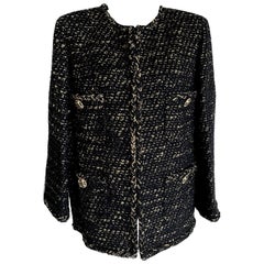 Chanel New 2019 Egypt Black Tweed Jacket