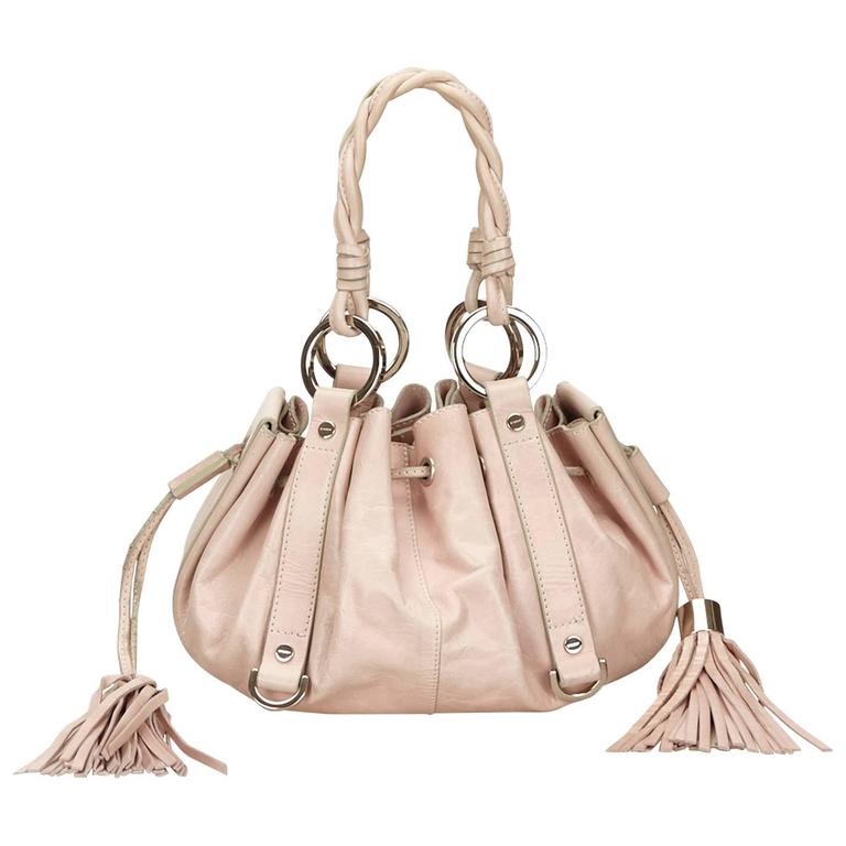 Givenchy Pink Leather Tassel Handbag For Sale at 1stdibs