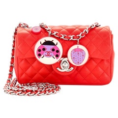 Chanel Fuchsia Quilted Lambskin Medium Heart Valentine Flap Silver Hardware,  2004 Available For Immediate Sale At Sotheby's