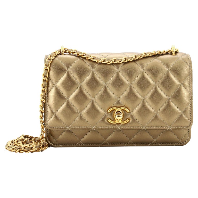 Chanel Pearl Crush Wallet on Chain Quilted Lambskin at 1stDibs