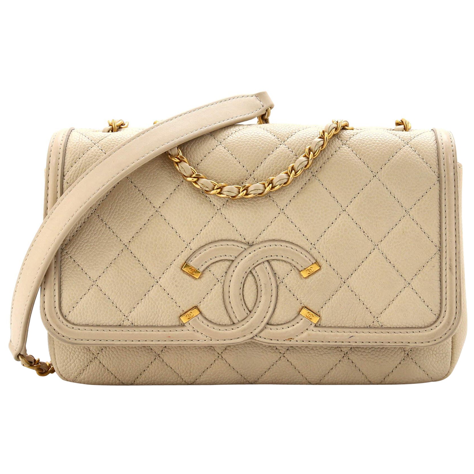 Chanel Filigree Handbag - 23 For Sale on 1stDibs