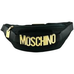 Moschino by Redwall Vintage 1990s Schwarzer Gürteltasche