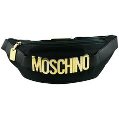 Moschino by Redwall Vintage 1990s Black Fanny Pack