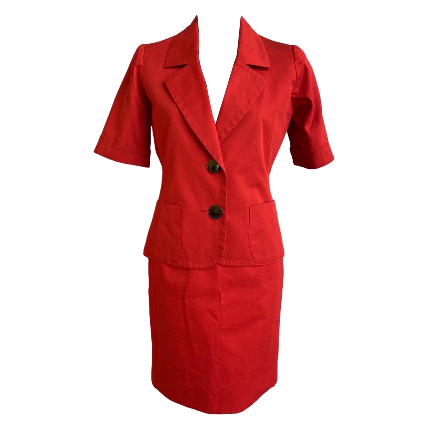 Yves Saint Laurent - Costume rouge vintage