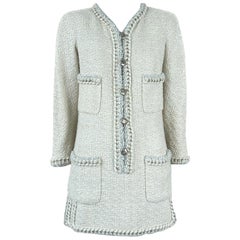 Chanel Iconic 4-Pockets Chain Trim Tweed Jacket Dress