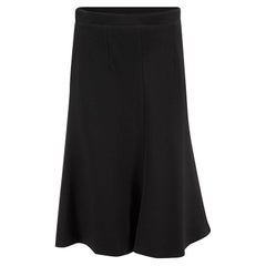 Black A-line Knee Length Skirt Size M