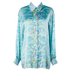 Silk abstract printed shirt Escada by Margaretha Rey 