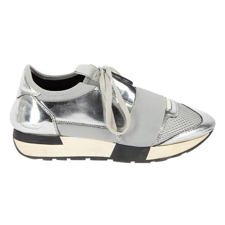 Sliver Race Runner Trainers Size IT 37 For Sale