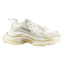 White Triple S Chunky Low Trainers Size UK 8
