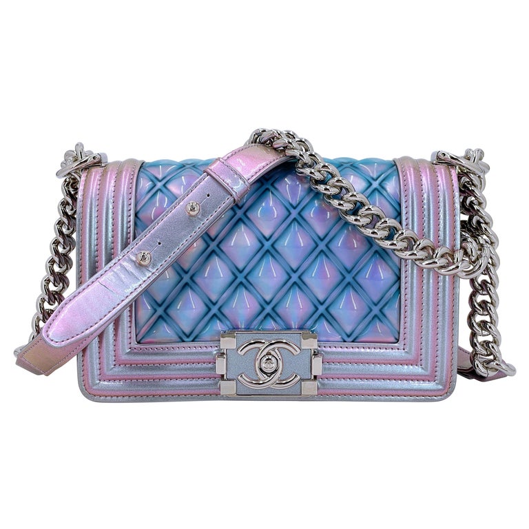 Chanel Handbag Le Boy Silver Chain With OG Box and Dust Bag (J626) - KDB  Deals
