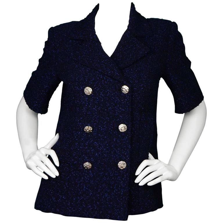 chanel short sleeve jacket