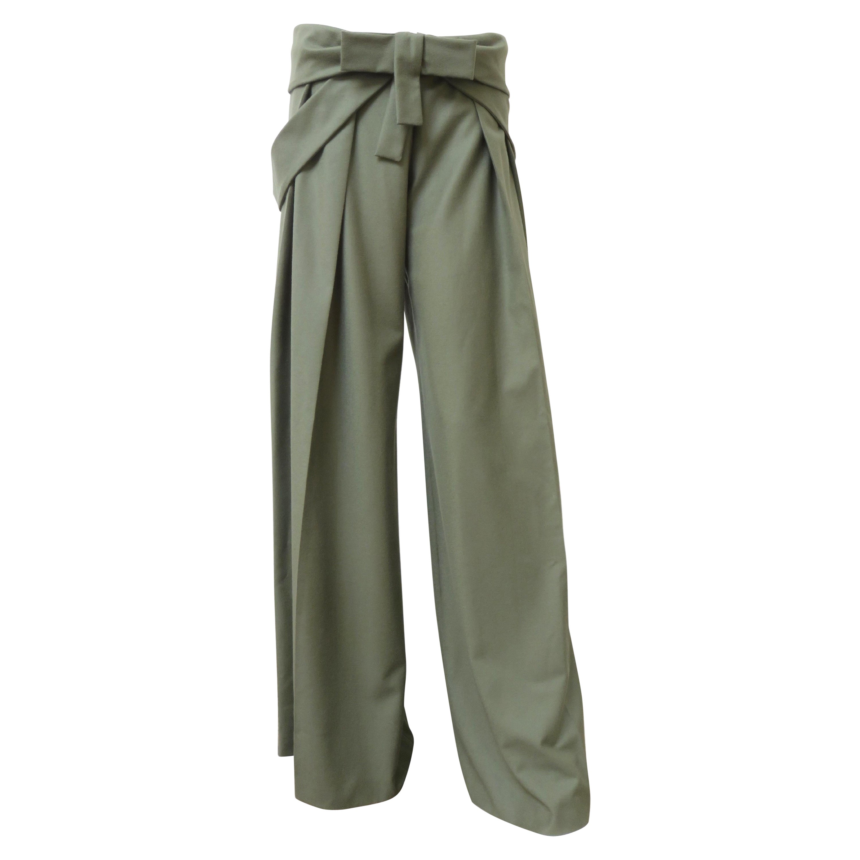 Alexander McQueen New A/W 2004 Cashmere Pants For Sale