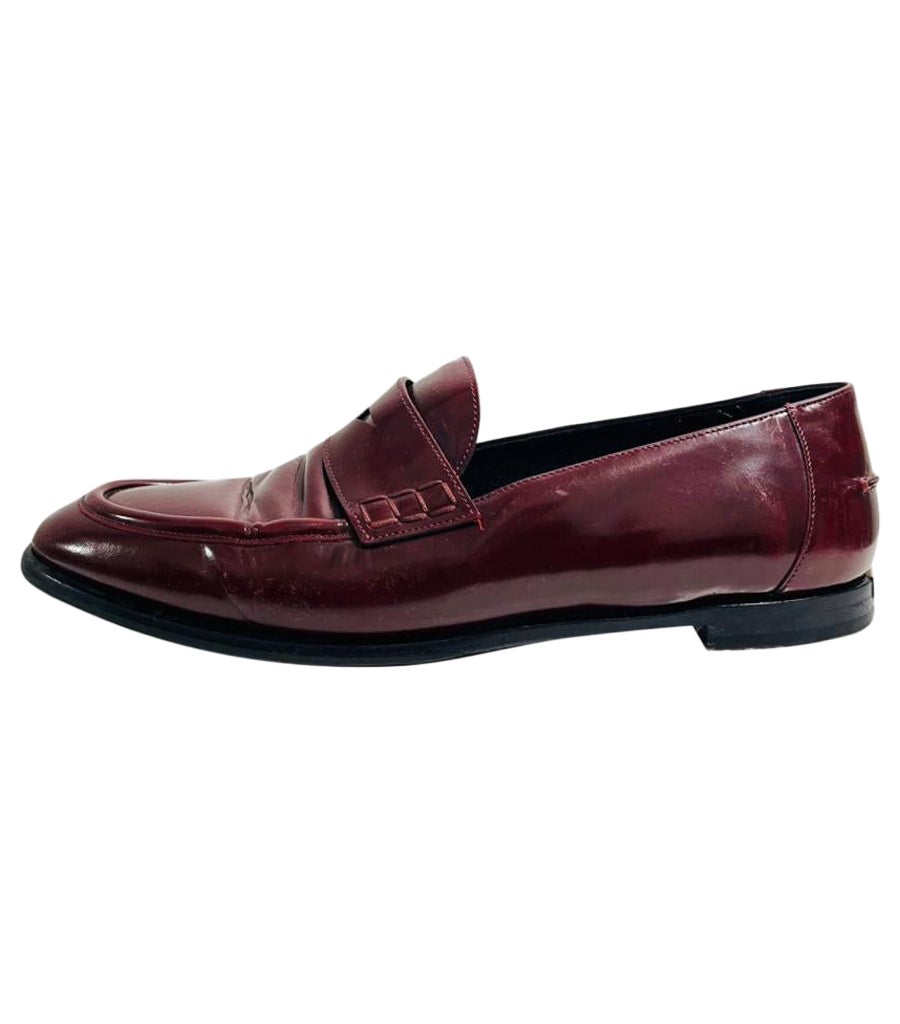 Burberry Leather Loafers For Sale