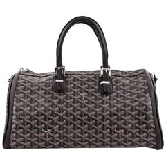 Goyard Silver Goyardine Coated Canvas and Leather Croisiere 40 Duffel Bag  Goyard | The Luxury Closet