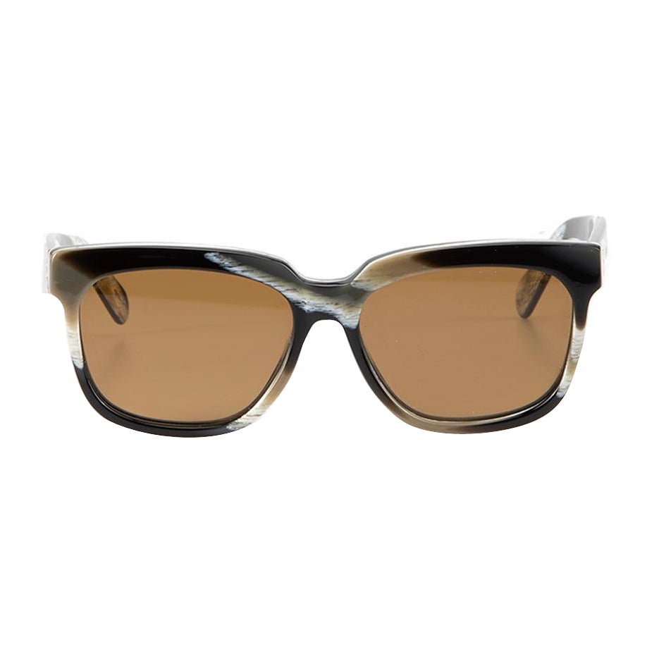 Céline Women's Abstract Stripe Square Frame Sunglasses For Sale