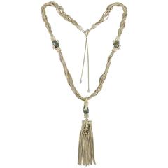 Chanel 10A Shanghai Collection Long Gold Rope Dragon Necklace