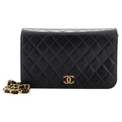 Chanel Vintage Full Flap Bag Quilted Lambskin Medium