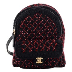 Chanel CC Pocket Backpack Quilted Tweed Mini
