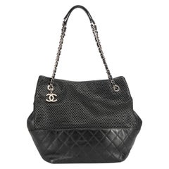 Chanel Women's Black Leather CC Up In The Air Tote